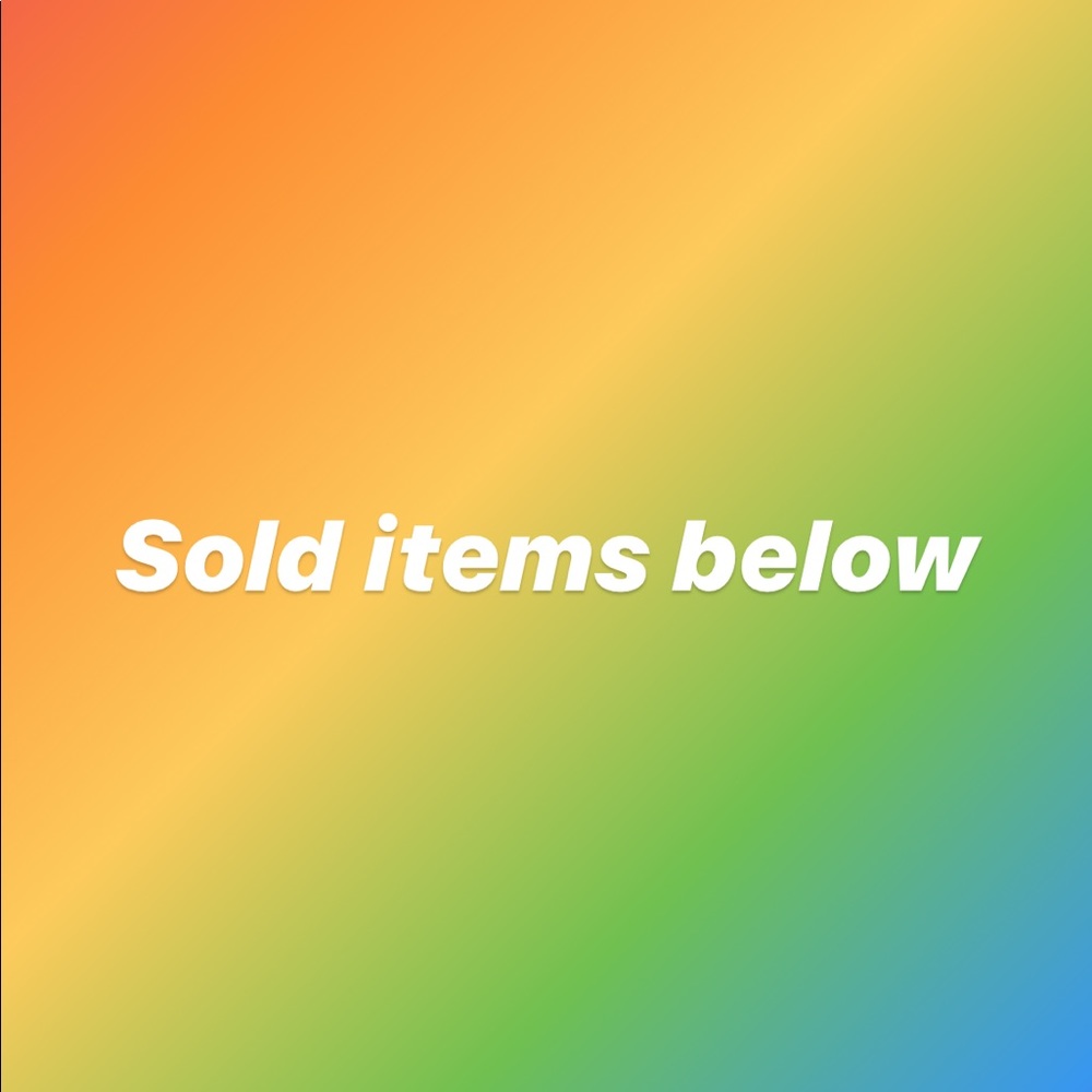 All items below are sold!